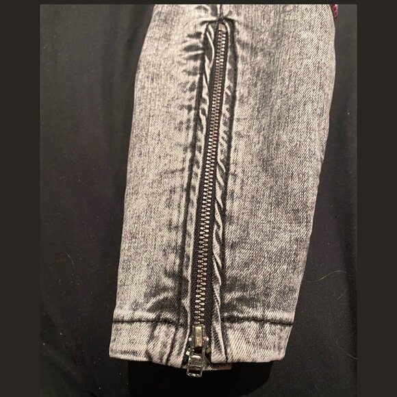 PHILIPP PLEIN Illegal Tight Club Crystal Skinny Jeans Stiletto Grey Size 26 NWT - Picture 5 of 9